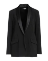 Antonelli Woman Blazer Black Size 6 Polyester, Virgin Wool, Elastane In Black