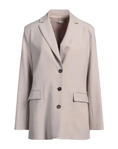 Antonelli Woman Blazer Grey Size 12 Polyester, Virgin Wool, Elastane