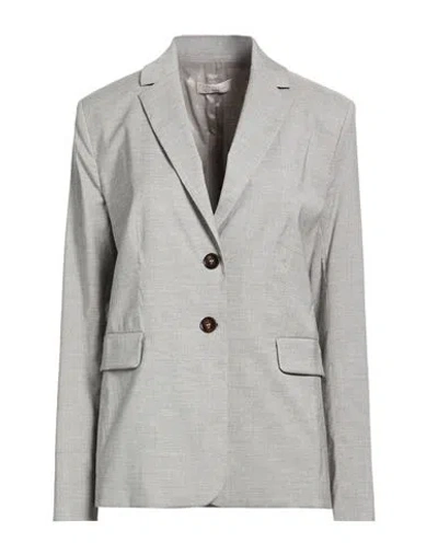 Antonelli Woman Blazer Grey Size 14 Virgin Wool, Viscose, Elastane In Gray