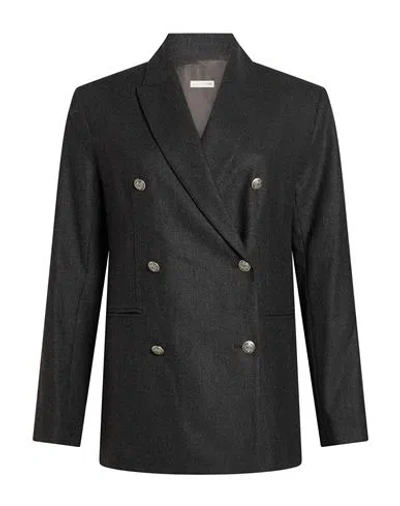 Antonelli Woman Blazer Grey Size 6 Virgin Wool, Viscose, Polyester, Elastane In Gray