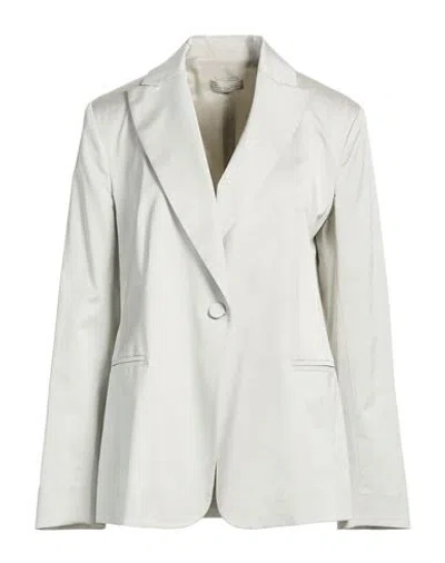 Antonelli Woman Blazer Grey Size 8 Viscose, Cotton, Elastane In Gray