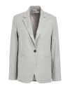 Antonelli Woman Blazer Light Grey Size 10 Virgin Wool, Viscose, Polyester, Elastane In Gray