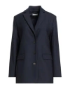 Antonelli Woman Blazer Midnight Blue Size 00 Polyester, Virgin Wool, Elastane In Blue