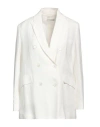Antonelli Woman Blazer White Size 4 Viscose, Linen
