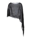Antonelli Woman Cape Black Size Onesize Silk