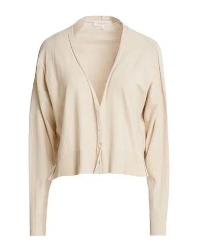 Antonelli Woman Cardigan Beige Size L Cotton In Neutral