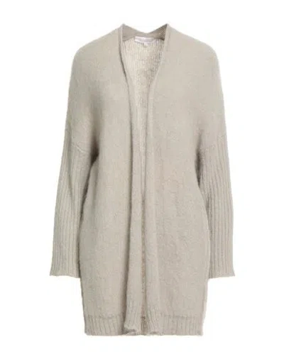 Antonelli Woman Cardigan Beige Size S Alpaca Wool, Polyamide In Sand