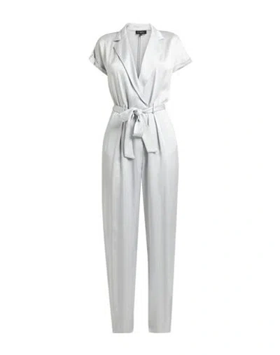 Antonelli Woman Jumpsuit Light Grey Size 8 Viscose, Acetate In Grey