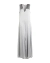 Antonelli Woman Jumpsuit Light Grey Size 6 Acetate, Silk In Silver