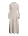 Antonelli Woman Maxi Dress Beige Size S Virgin Wool, Silk, Cashmere