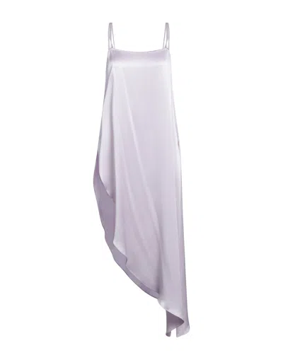 Antonelli Woman Maxi Dress Lilac Size 6 Acetate, Silk In Purple