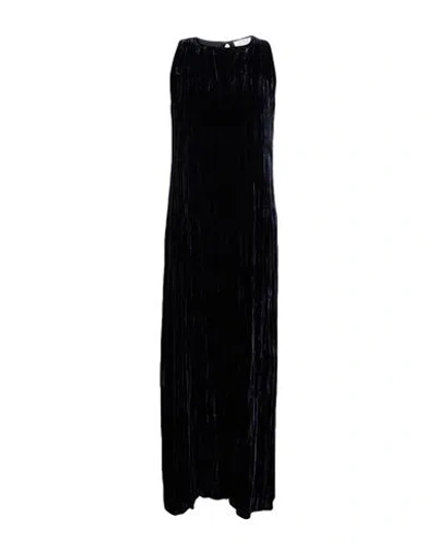 Antonelli Woman Maxi Dress Midnight Blue Size 8 Viscose, Silk