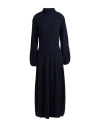 Antonelli Woman Maxi Dress Midnight Blue Size L Virgin Wool, Silk, Cashmere