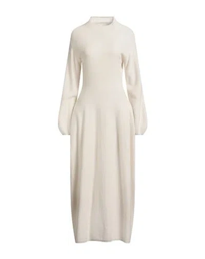 Antonelli Woman Maxi Dress Off White Size S Virgin Wool, Silk, Cashmere