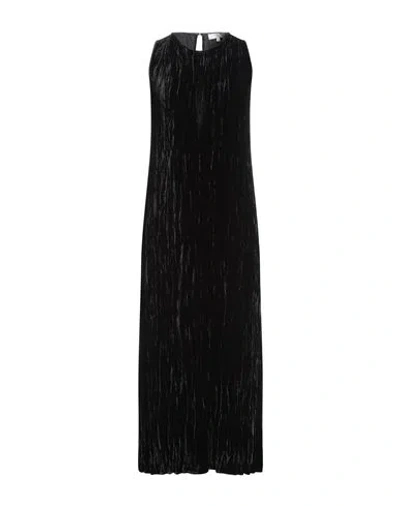 ANTONELLI ANTONELLI WOMAN MAXI DRESS BLACK SIZE 8 VISCOSE, SILK