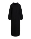 Antonelli Woman Midi Dress Black Size Xl Virgin Wool, Silk, Cashmere In Black