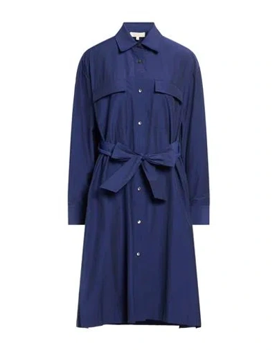 Antonelli Woman Midi Dress Blue Size 8 Cotton, Polyester