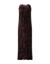 Antonelli Woman Maxi Dress Chocolate Brown Size 8 Viscose, Silk In Brown