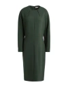 Antonelli Woman Midi Dress Dark Green Size 14 Virgin Wool, Polyamide, Elastane In Green