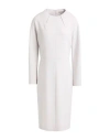 Antonelli Woman Midi Dress Light Grey Size 10 Virgin Wool, Polyamide, Elastane In Gray