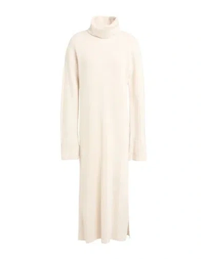Antonelli Woman Midi Dress Off White Size S Wool, Silk, Cashmere