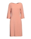 Antonelli Woman Midi Dress Salmon Pink Size 8 Viscose, Acetate, Elastane In Pink