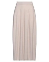 Antonelli Woman Midi Skirt Beige Size S Virgin Wool, Silk, Cashmere