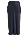 Antonelli Woman Midi Skirt Midnight Blue Size 8 Acetate, Silk In Blue