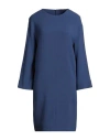Antonelli Woman Mini Dress Blue Size 6 Virgin Wool, Viscose