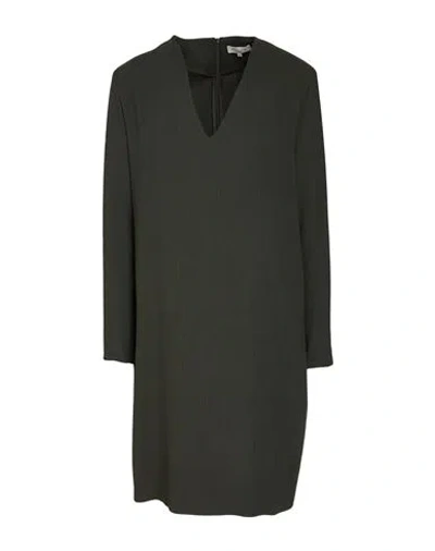 Antonelli Woman Mini Dress Dark Green Size 10 Virgin Wool, Viscose