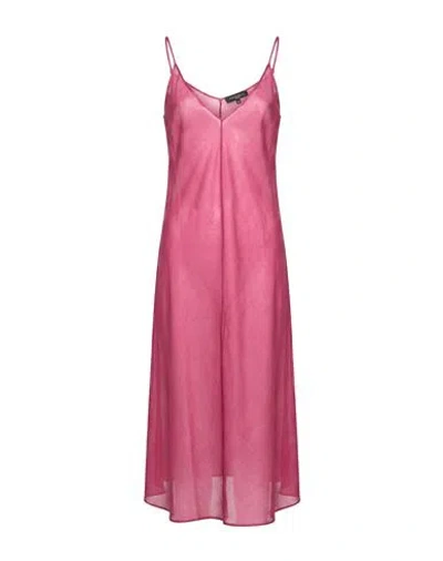 Antonelli Woman Mini Dress Magenta Size 6 Cotton In Pink
