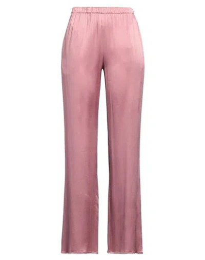 Antonelli Woman Pants Antique Rose Size 6 Silk In Pink