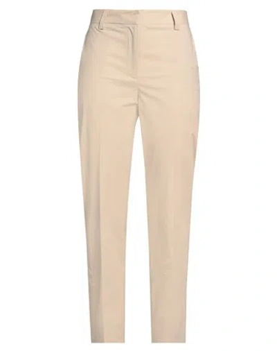Antonelli Woman Pants Beige Size 6 Cotton, Elastane In Neutral