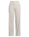 Antonelli Woman Pants Beige Size 6 Cotton, Elastane In White