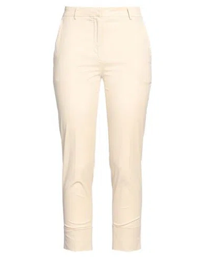 Antonelli Woman Pants Beige Size 6 Cotton, Elastane