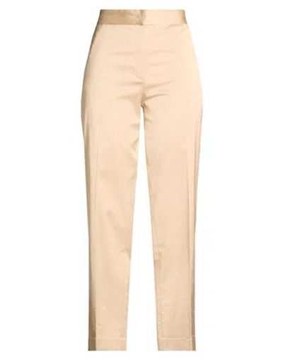 Antonelli Woman Pants Beige Size 6 Viscose, Cotton, Elastane In Brown