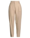 Antonelli Woman Pants Khaki Size 6 Virgin Wool, Viscose, Polyester, Elastane In Neutral