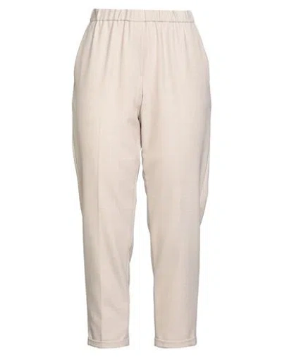 Antonelli Woman Pants Beige Size 8 Polyester, Virgin Wool, Elastane