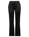 Antonelli Woman Pants Black Size 10 Acetate, Silk