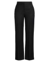 Antonelli Woman Pants Black Size 10 Viscose, Linen In Black