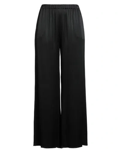 Antonelli Woman Pants Black Size 14 Acetate, Silk