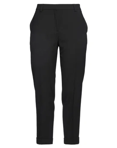 Antonelli Woman Pants Black Size 14 Polyester, Virgin Wool, Elastane