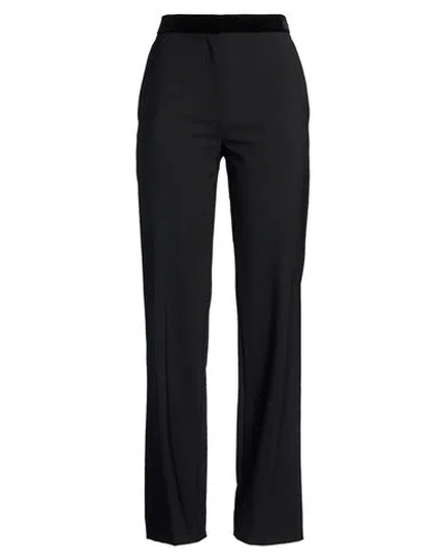 Antonelli Woman Pants Black Size 4 Polyester, Virgin Wool, Elastane