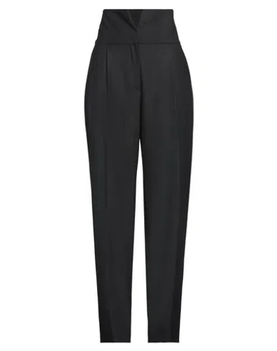 Antonelli Woman Pants Black Size 4 Polyester, Virgin Wool, Elastane