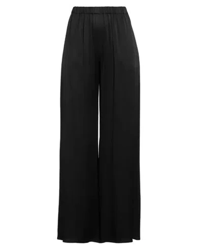 Antonelli Woman Pants Black Size 10 Acetate, Silk