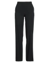 Antonelli Woman Pants Black Size 8 Viscose, Acetate, Elastane In Black