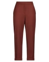 Antonelli Woman Pants Brown Size 8 Polyester, Virgin Wool, Elastane