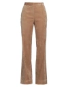 Antonelli Woman Pants Camel Size 10 Cotton, Viscose, Elastane In Beige