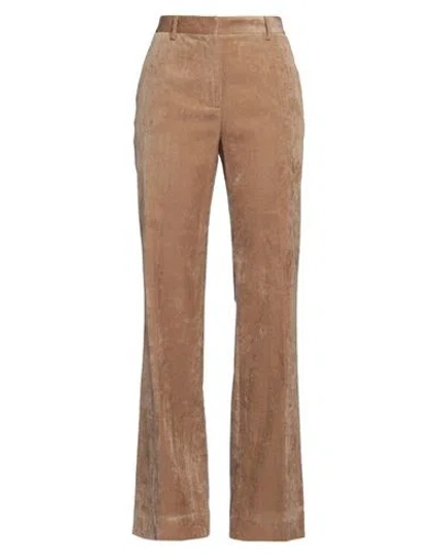 Antonelli Woman Pants Camel Size 10 Cotton, Viscose, Elastane In Beige
