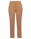 Antonelli Woman Pants Camel Size 14 Virgin Wool, Cashmere, Elastane In Beige